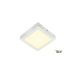 SENSER 18, plafonnier intérieur, carré, blanc mat, LED, 12W, 3000K, variable Triac