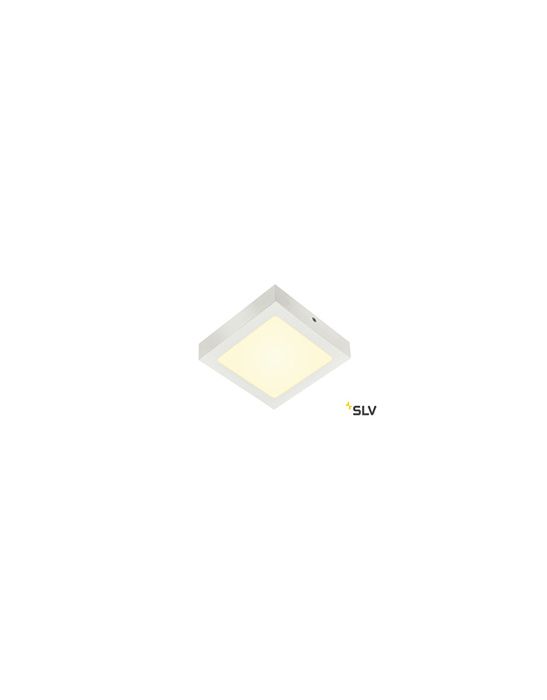 SENSER 18, plafonnier intérieur, carré, blanc mat, LED, 12W, 3000K, variable Triac