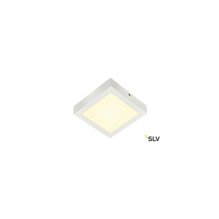 SENSER 18, plafonnier intérieur, carré, blanc mat, LED, 12W, 3000K, variable Triac