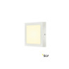 SENSER 18, plafonnier intérieur, carré, blanc mat, LED, 12W, 3000K, variable Triac