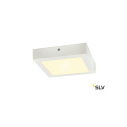 SENSER 18, plafonnier intérieur, carré, blanc mat, LED, 12W, 3000K, variable Triac