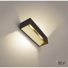 LOGS IN L, applique intérieure, noir/laiton, LED 17W, 3000K, variable Triac