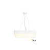 MEDO 60, plafonnier intérieur slv, carré, blanc, LED 39W, 3000K, variable Dali