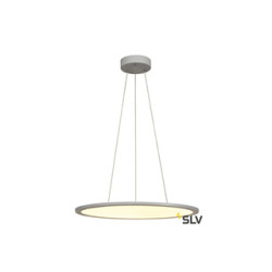 PANEL 60, suspension intérieure, gris argent, LED 42W, 3000K, variable Dali