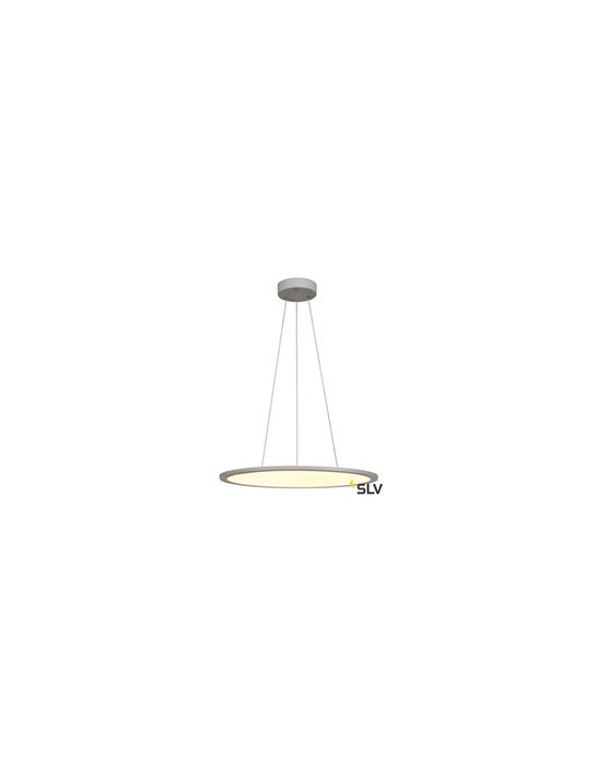 PANEL 60, suspension intérieure, gris argent, LED 42W, 3000K, variable Dali