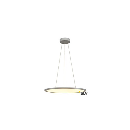 PANEL 60, suspension intérieure, gris argent, LED 42W, 3000K, variable Dali