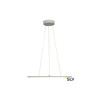 PANEL 60, suspension intérieure, gris argent, LED 42W, 3000K, variable Dali
