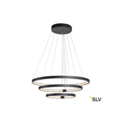 ONE TRIPLE, suspension intérieure, noir mat, LED 65W, 3000/4000K, variable Dali
