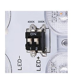 AINOS SENSOR, applique et plafonnier extérieur slv, carré, anthracite, LED 18W, 3000K/4000K, IP65, détecteur de mouvement