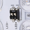 AINOS SENSOR, applique et plafonnier extérieur slv, carré, anthracite, LED 18W, 3000K/4000K, IP65, détecteur de mouvement