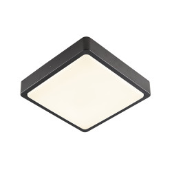 AINOS SENSOR, applique et plafonnier extérieur slv, carré, anthracite, LED 18W, 3000K/4000K, IP65, détecteur de mouvement