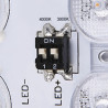 AINOS, applique et plafonnier extérieur carré blanc, LED 17W, 3000K/4000K, IP65