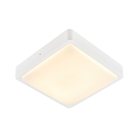 AINOS, applique et plafonnier extérieur carré blanc, LED 17W, 3000K/4000K, IP65