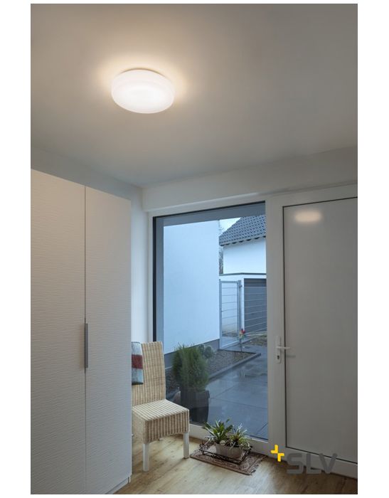 LIPSY 40, Drum, applique et plafonnier intérieur, blanc, LED 18W, 3000/4000K, variable Dali