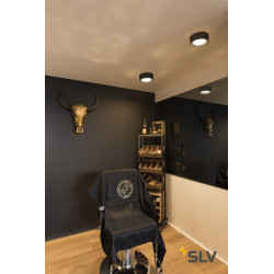 FERA 25, plafonnier intérieur noir mat, LED19,5W, 3000/4000K, variable Dali