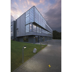ESKINA 80, borne extérieure slv, anthracite, LED, 14,5W, 3000/4000K, IP65, variable