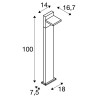 borne ABRIDOR 100 pour extérieure, anthracite, LED, 14W, 3000/4000K, IP55