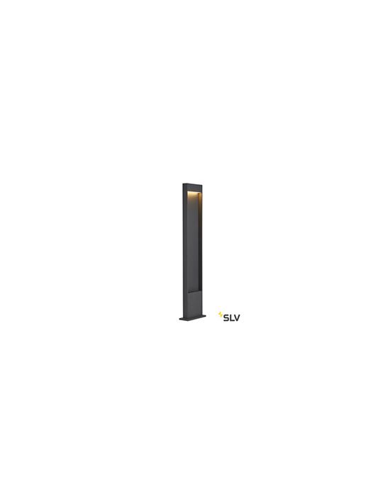 FLATT 100, borne extérieure slv anthracite, LED 9,7W, 3000/4000K, IP65