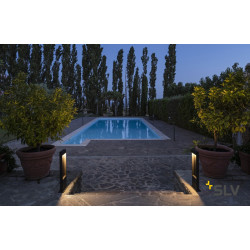 borne extérieure anthracite FLATT 65, LED 9,7W, 3000/4000K, IP65