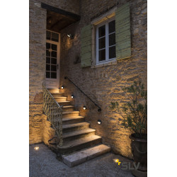 DOWNUNDER OUT, encastré mural extérieur rond anthracite, LED, 4,5W, 3000/4000K, IP65