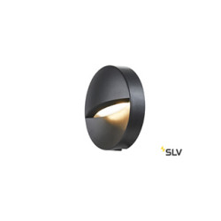 DOWNUNDER OUT, encastré mural extérieur rond anthracite, LED, 4,5W, 3000/4000K, IP65