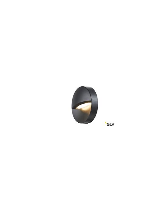 DOWNUNDER OUT, encastré mural extérieur rond anthracite, LED, 4,5W, 3000/4000K, IP65