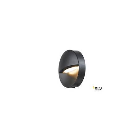 DOWNUNDER OUT, encastré mural extérieur rond anthracite, LED, 4,5W, 3000/4000K, IP65