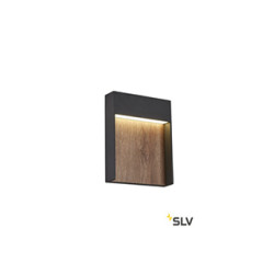 FLATT, applique extérieure, anthracite/imitation bois, LED, 14W, 3000/4000K, IP65
