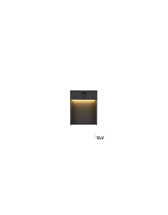 FLATT SENSOR, applique extérieure anthracite, LED 16W, 3000/4000K, avec détecteur de mouvements