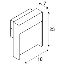 FLATT SENSOR, applique extérieure anthracite, LED 16W, 3000/4000K, avec détecteur de mouvements