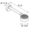 ESKINA D, spot sur tige extérieur, anthracite, LED, 14,5W, 3000/4000K, IP65, variable