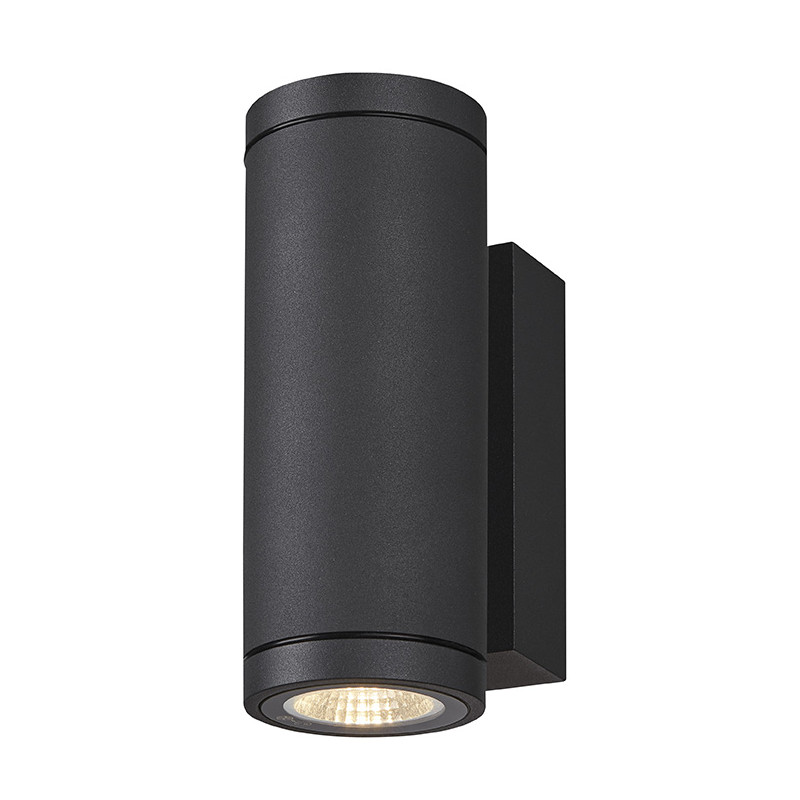 ENOLA, applique extérieure ronde, Small, anthracite, LED 7W, 3000K/4000K, IP65, up/down