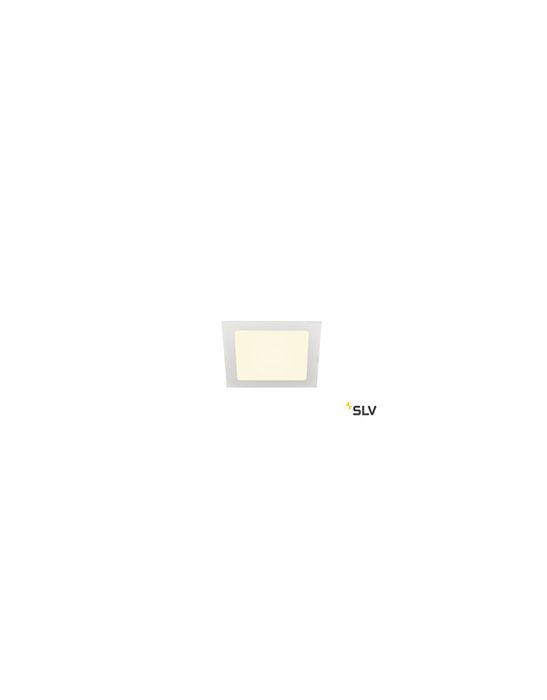 encastré de plafond intérieur carré SENSER 18, blanc mat, LED 9.7W, 3000K