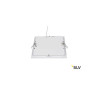 encastré de plafond intérieur carré SENSER 18, blanc mat, LED 9.7W, 3000K