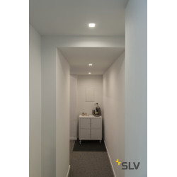 encastré SLV SENSER 1é, ENCASTRE plafond intérieur, carré, blanc mat, LED6W, 3000K