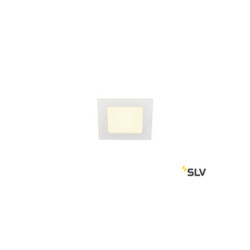 encastré SLV SENSER 1é, ENCASTRE plafond intérieur, carré, blanc mat, LED6W, 3000K