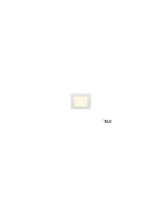 encastré SLV SENSER 1é, ENCASTRE plafond intérieur, carré, blanc mat, LED6W, 3000K