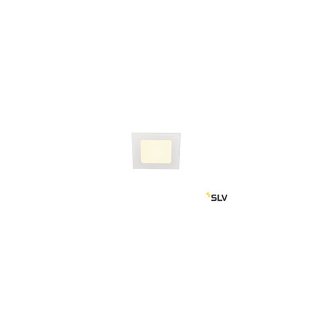 encastré SLV SENSER 1é, ENCASTRE plafond intérieur, carré, blanc mat, LED6W, 3000K