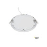SENSER 18 SLV, encastré de plafond intérieur Rond blanc mat, LED 9.7W, 3000K