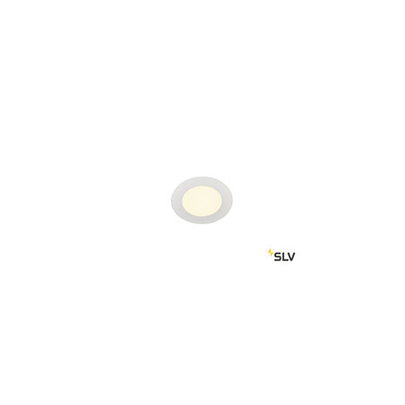 SENSER 12, encastré de plafond intérieur rond SLV, blanc mat, LED 6W, 3000K