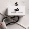 RUBA, applique et plafonnier extérieur, blanc, LED, 22W, 3000/4000K, interrupteur CCT