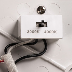 RUBA, applique et plafonnier extérieur, blanc, LED, 12W, 3000/4000K, interrupteur CCT