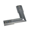 Renfort mécanique d'angle, pour rail 1 allumage à encastrer, intérieur, nickel mat