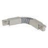 EUTRAC®, connecteur flex, pour rail 3 allumages en saillie, intérieur, gris argent