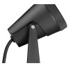 SAMRINA, spot sur piquet extérieur, noir, GU10, QPAR51, 7W max, IP54, plastique recyclé