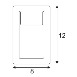 DOWNUNDER PUR 120, encastré mural intérieur, blanc, LED, 3,6W, 3000K