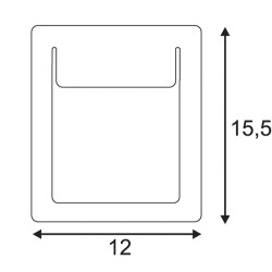 DOWNUNDER PUR 150, encastré mural intérieur, blanc, LED, 5,2W, 3000K
