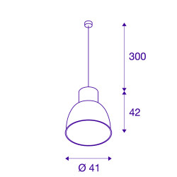 PARA MULTI, suspension intérieure, gris, LED, 18W, 4000K