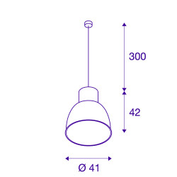 PARA MULTI, suspension intérieure, gris, LED, 18W, 3000K