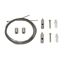 GLENOS, kit de suspension pour profil professionnel 3030 et 4970, chrome